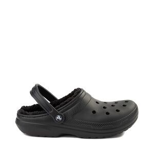 Black fuzzy classic clog Croc’s